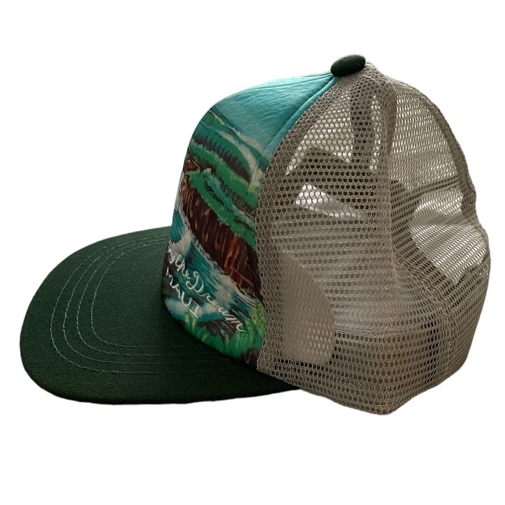 LIVING THE DREAM MAUI Surfer Waves Snapback Adjustable Hat Cap Unisex Ra…